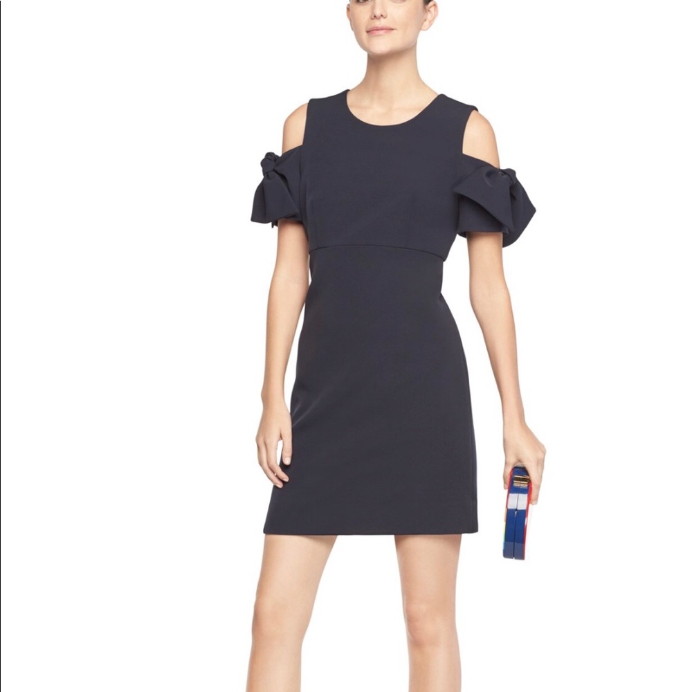 Milly Tie Mod Dress - Navy Blue - New